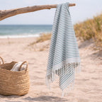 Bora Bora - Fouta Pareo - Verde Salvia/Gris Perla