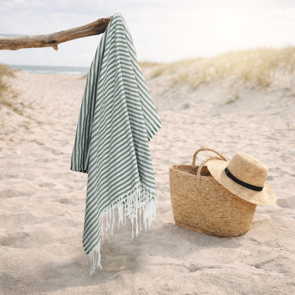 Fidji - Fouta Paréo - Vert Olive