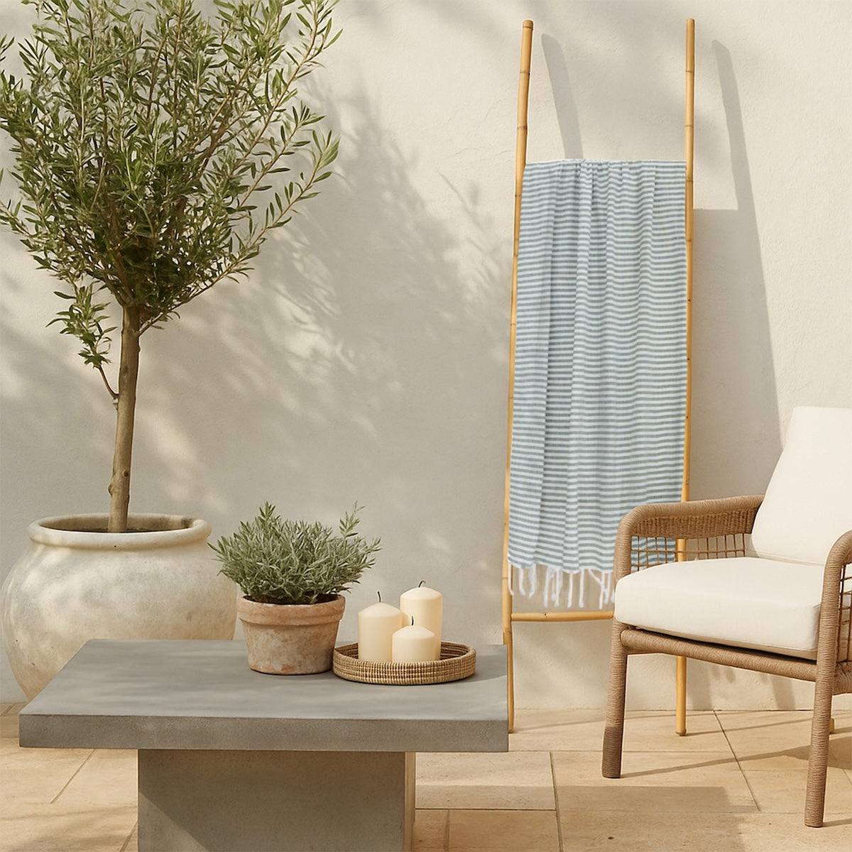 Fidji - Fouta Paréo - Vert Olive
