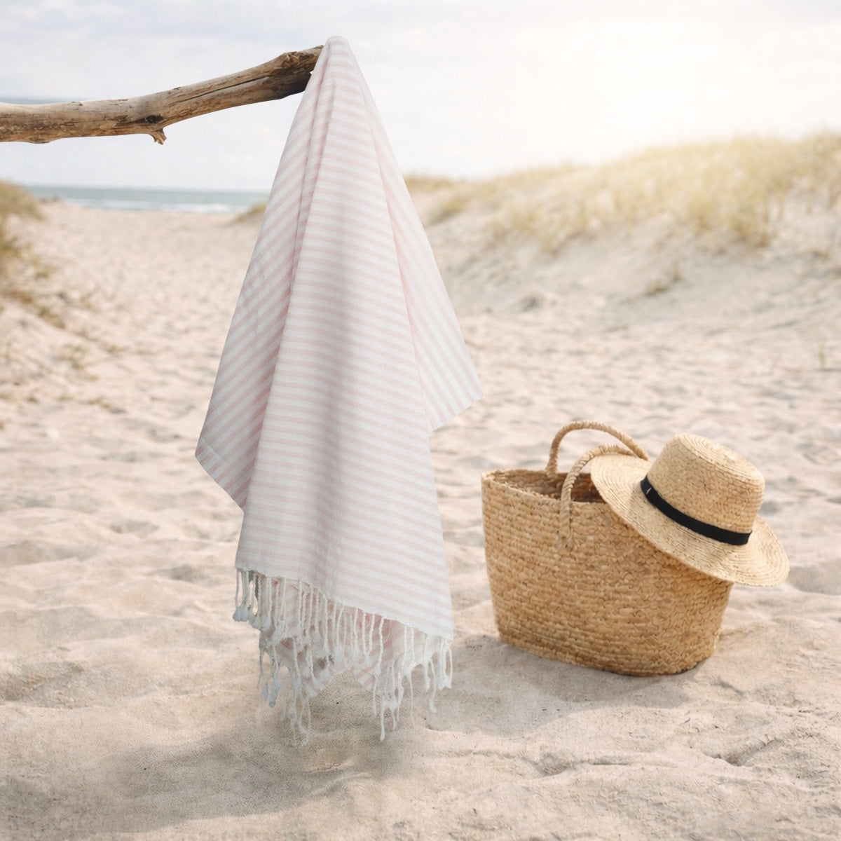 Fidji - Fouta Paréo - Rose Pâle
