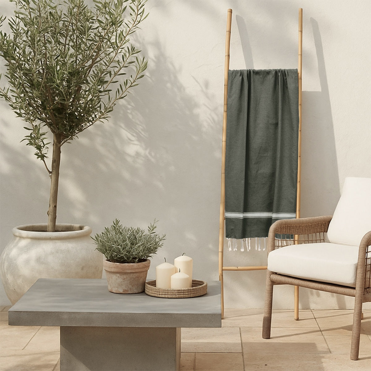 Marsa - Fouta - Vert Kaki