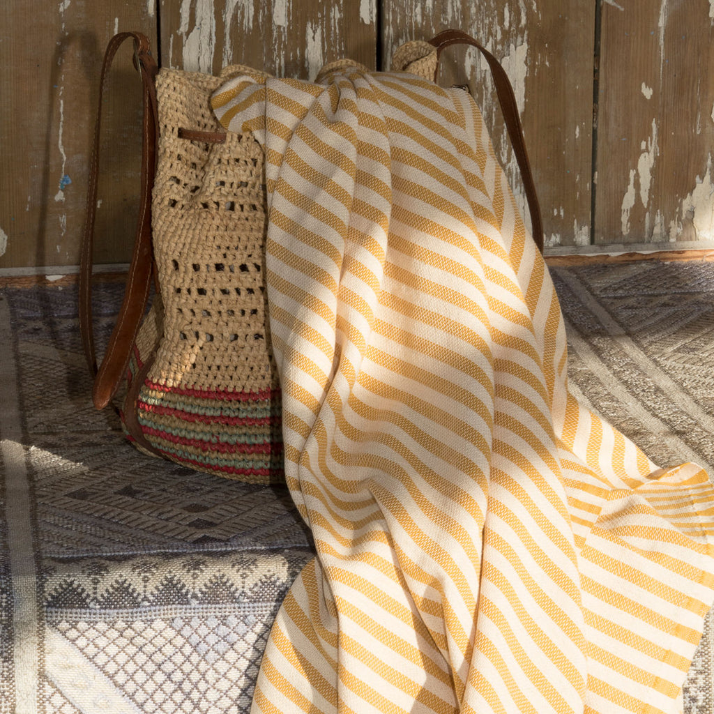 Hossegor - Set of 2 XXL Foutas - Mustard Yellow