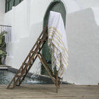 Hamptons - Fouta Xxl - Blanco/Oro