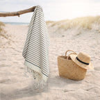 Biarritz - Fouta - Taupe/Denim