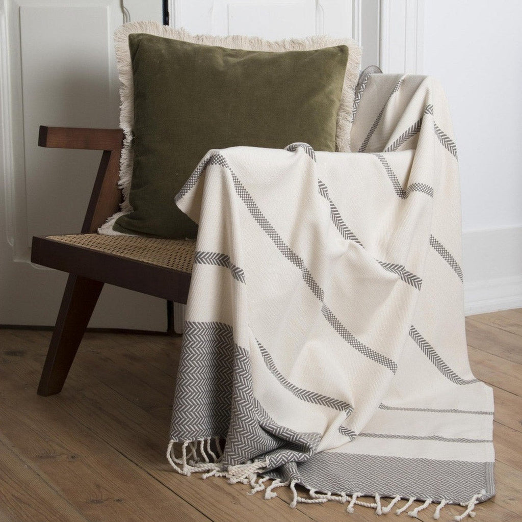 Liv - Plaid - Algodón - Taupe