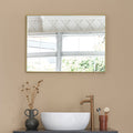 Luna - Miroir - Métal Rectangulaire - Doré