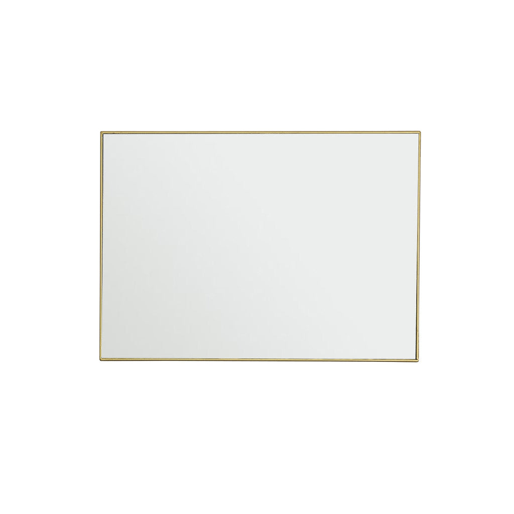 Luna - Miroir - Métal Rectangulaire - Doré
