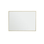 Luna - Miroir - Métal Rectangulaire - Doré
