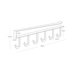 Under-Shelf Utensil Hooks - Tower - Black