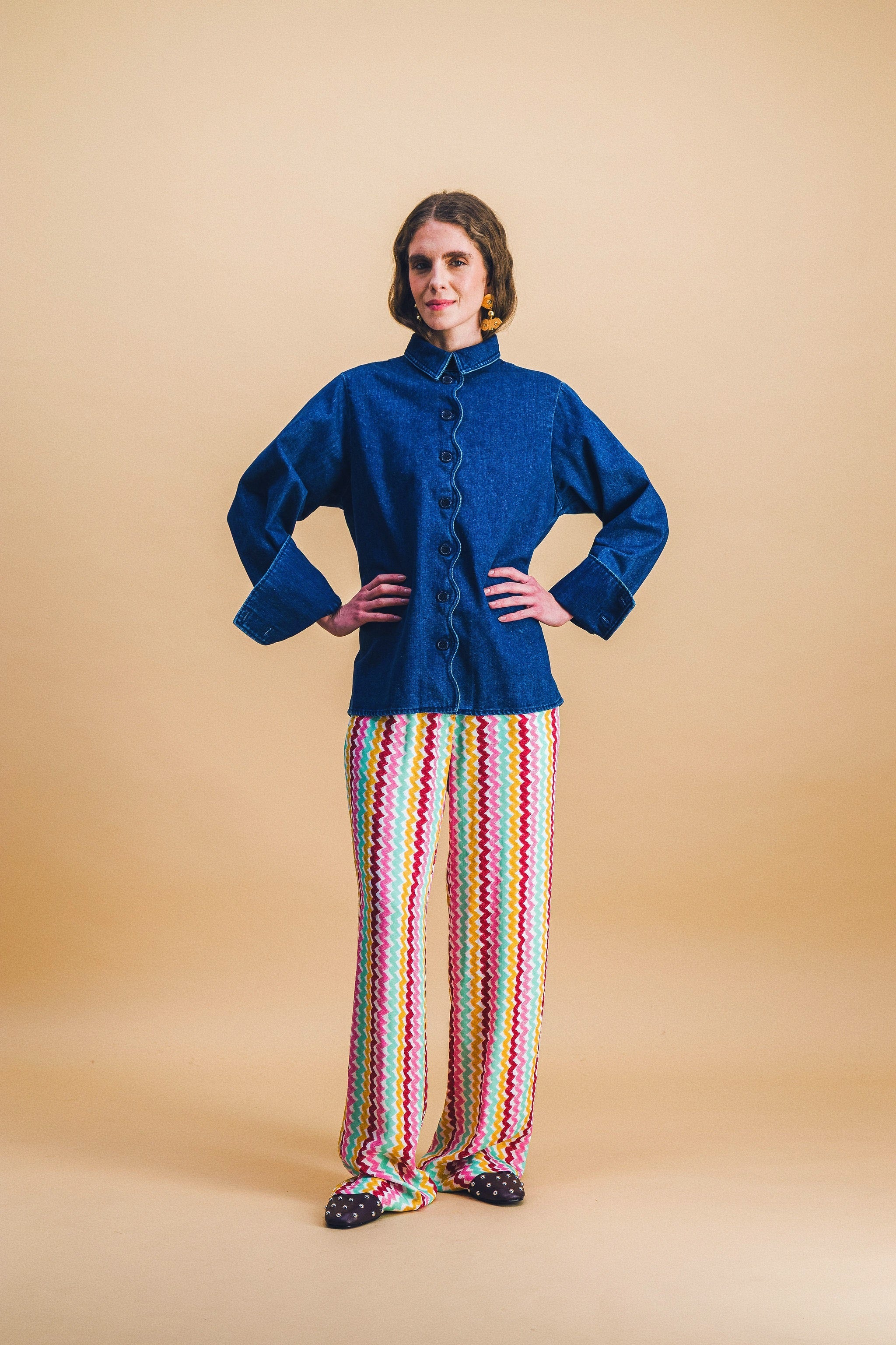 Pantalones Tilda Rainbow Orphism Lines