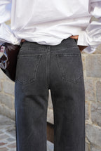 Maxime Studded Dark Grey Jeans