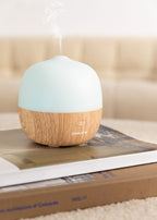 Aroma Studio - Diffuseur D’Arômes, Humidificateur & Éclairage Led - Bois Naturel