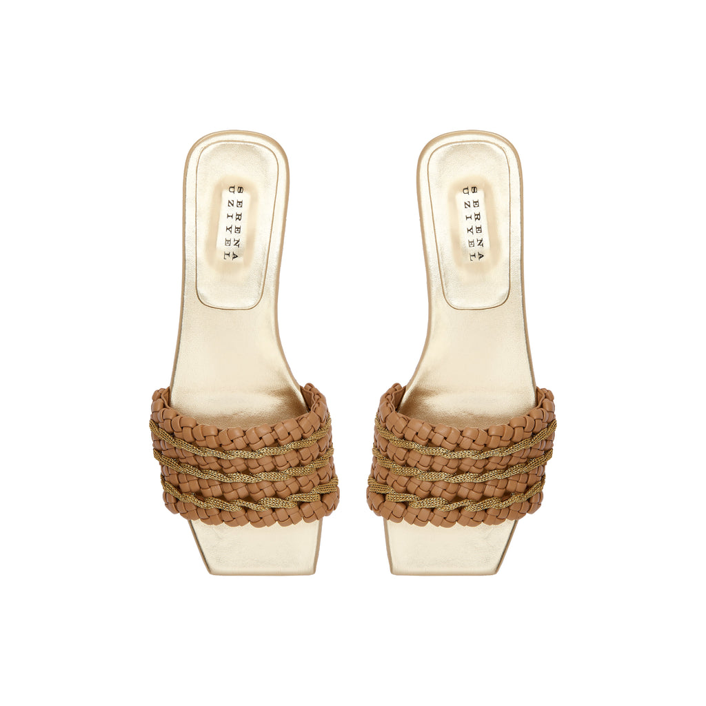 Aurnia Gold-Latte Sandal