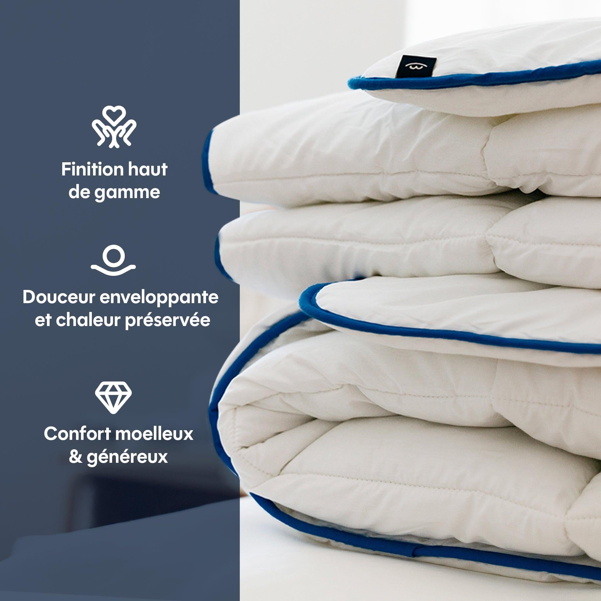 Winter Duvet - 100% Siliconized Hollow Fibers - Cotton Cover