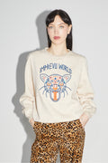The Eddie Leo Embroidery Sweatshirt Beige