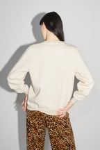 The Eddie Leo Embroidery Sweatshirt Beige
