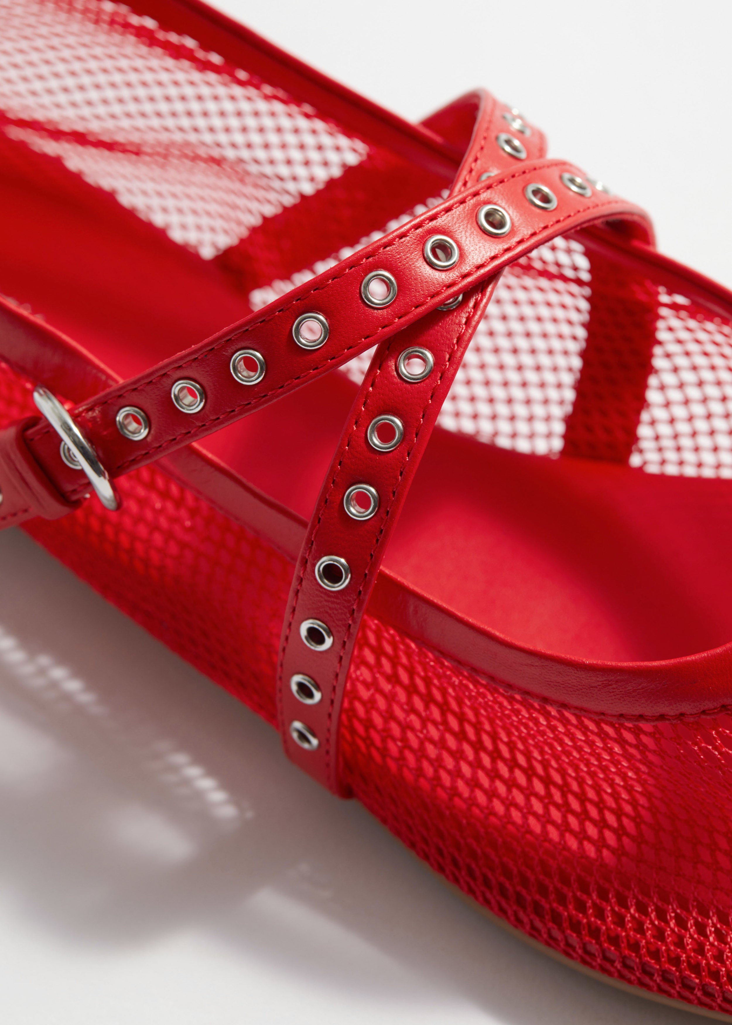 Zapatos Charly Mesh Ballerina Speed - Rojo - Mujer