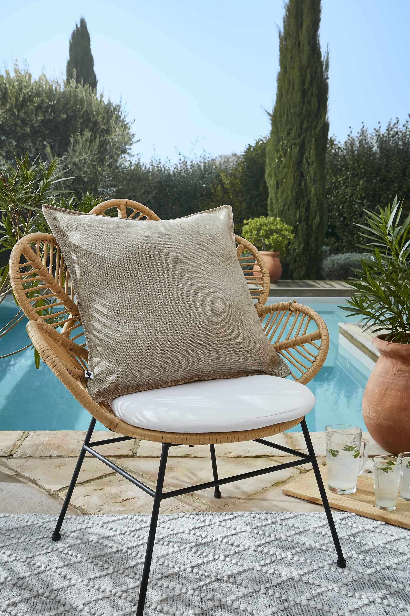 Naïa - Housse De Coussin - Polypropylène - Sable