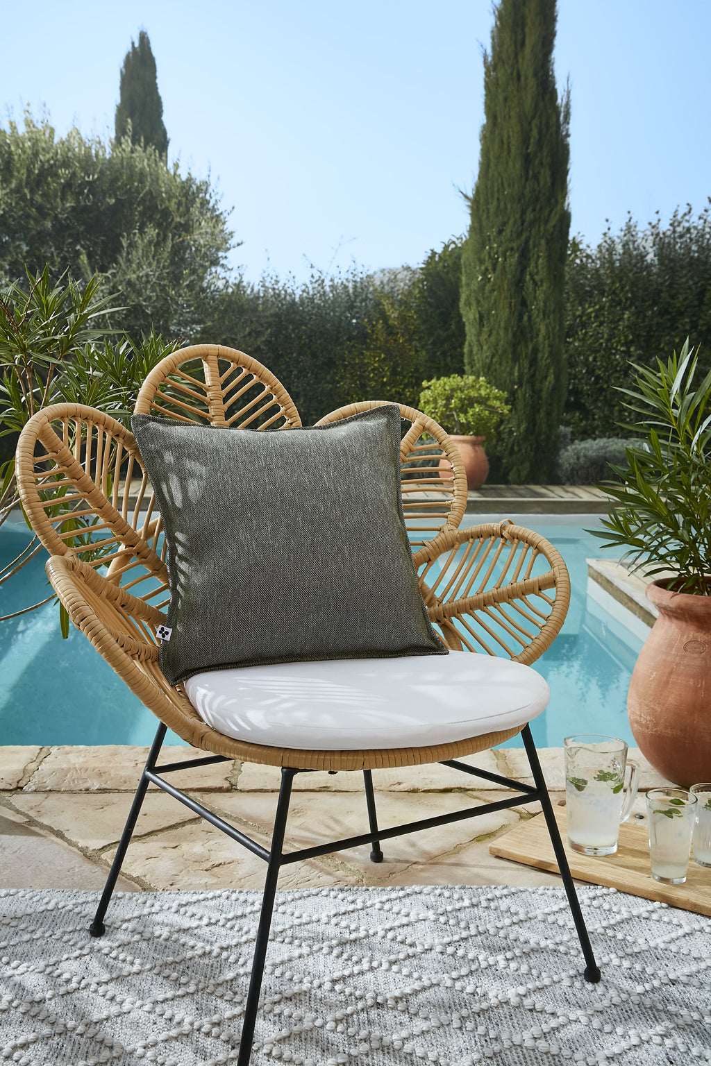 Naïa - Housse De Coussin - Polypropylène - Nénuphar
