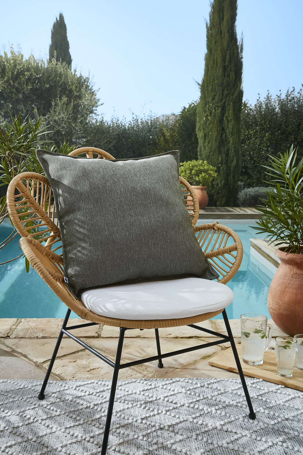 Naïa - Housse De Coussin - Polypropylène - Nénuphar