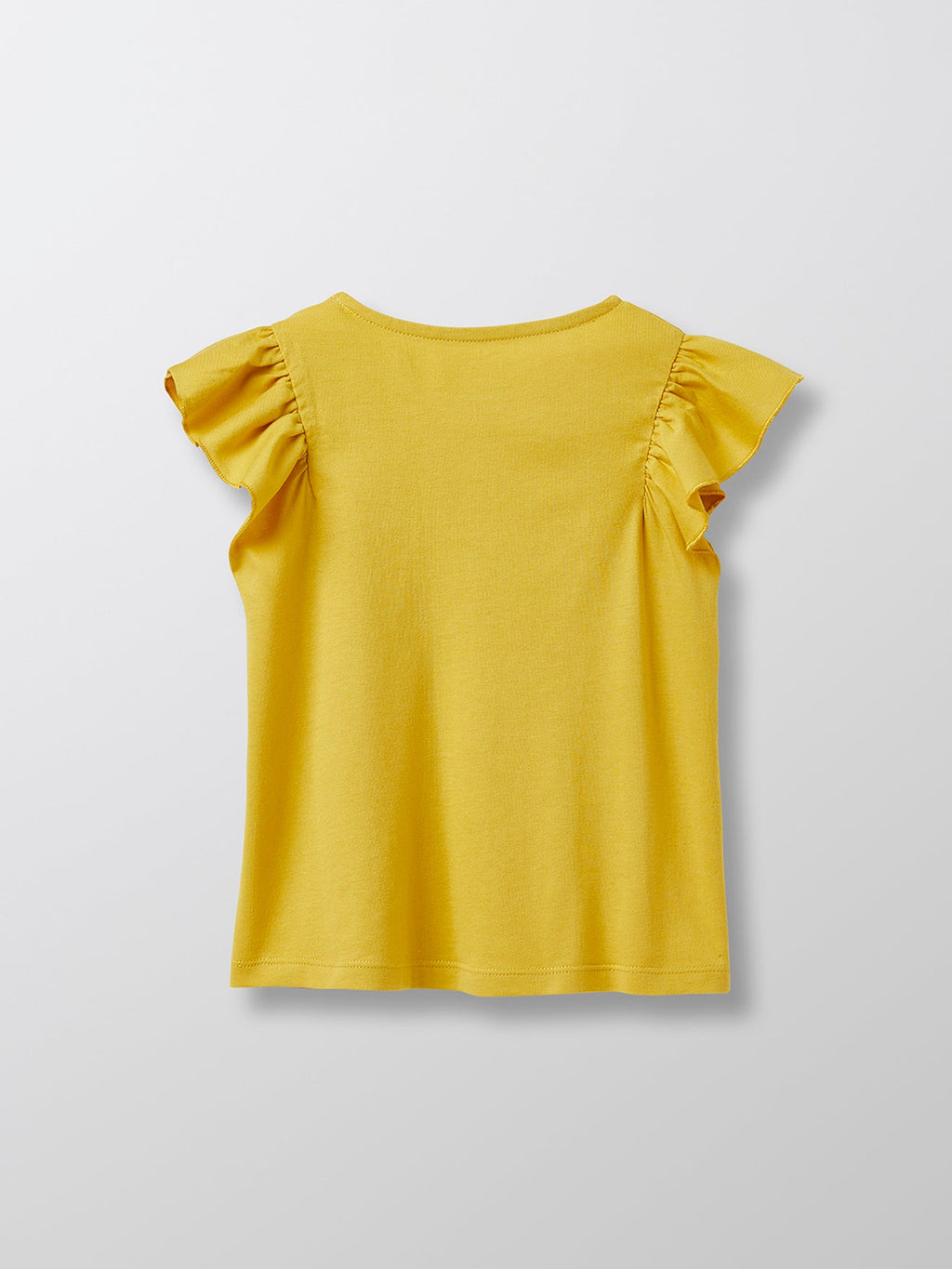 Camiseta Flying Man - Lisa Verde Medio Con Decoración - Niña
