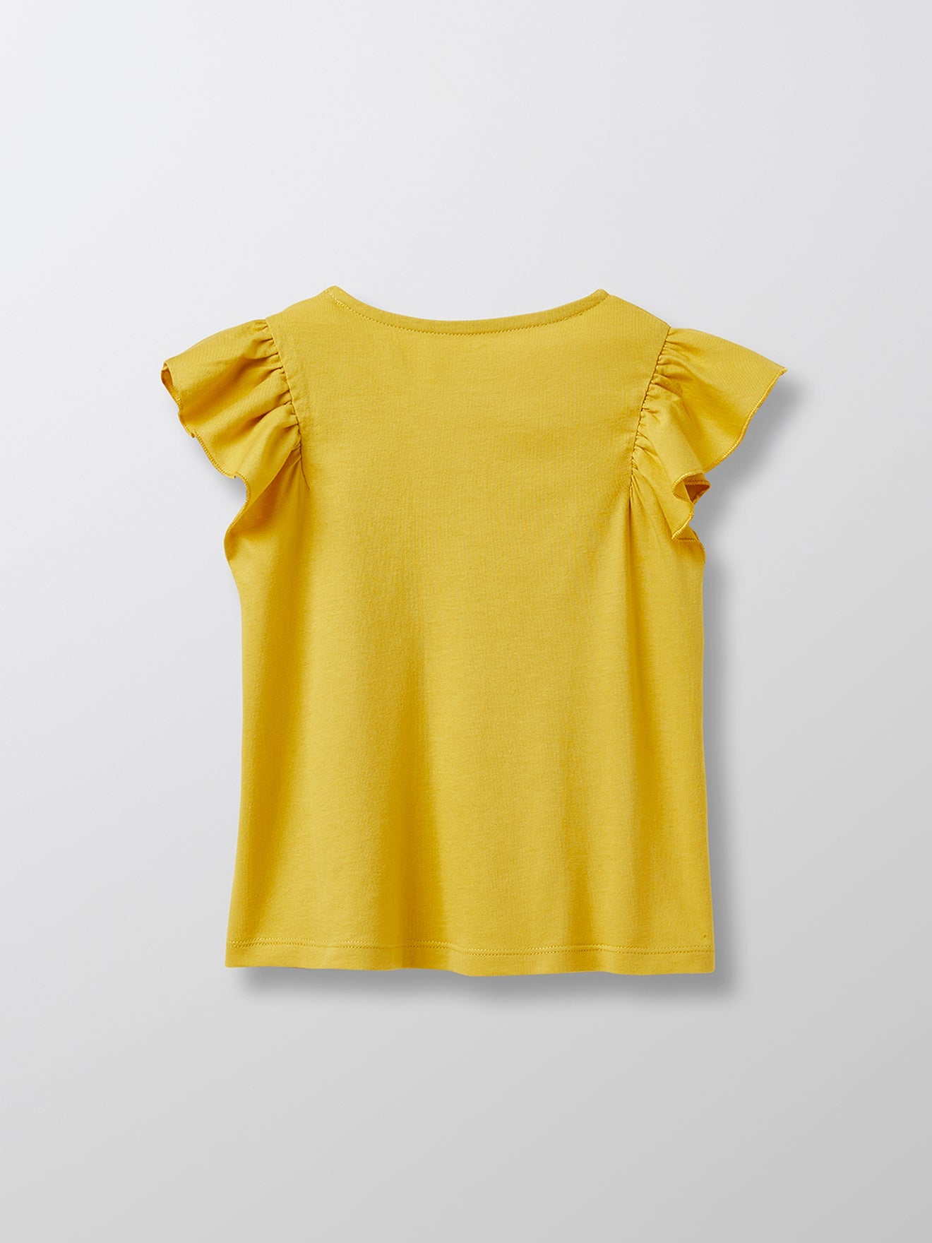 Camiseta Flying Man - Lisa Verde Medio Con Decoración - Niña