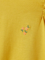 Camiseta Flying Man - Lisa Verde Medio Con Decoración - Niña