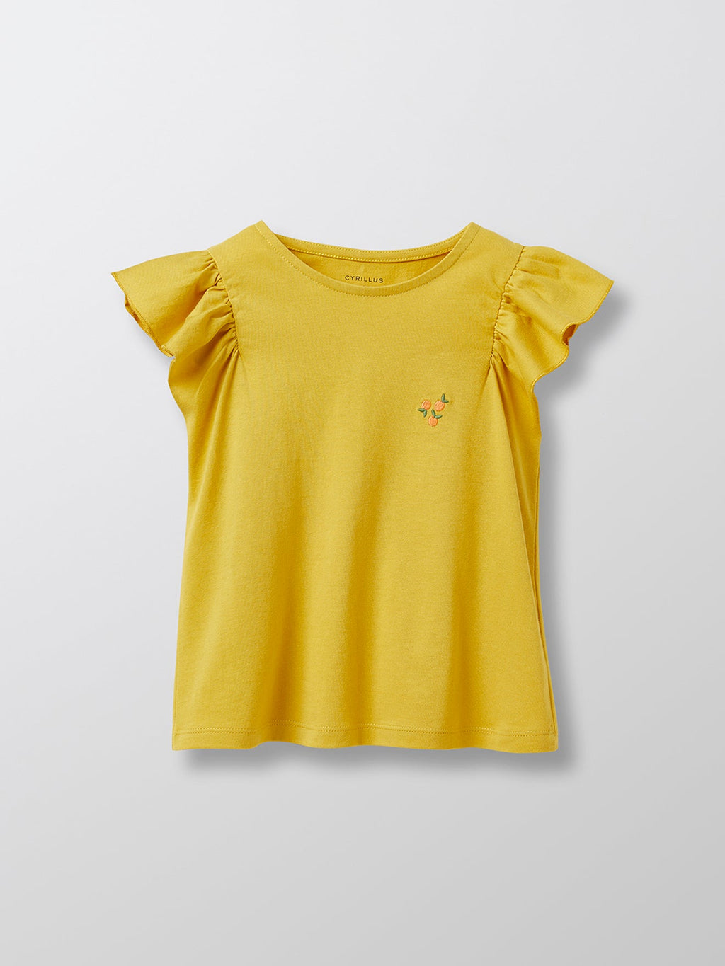 Camiseta Flying Man - Lisa Verde Medio Con Decoración - Niña