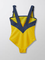 Bañador Una Pieza Bandeau - Azul Medio Multicolor - Niña