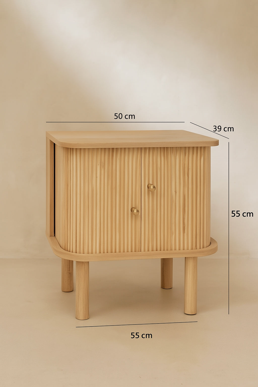 Hector - Meuble D'Appoint - Bois De Pin - Naturel