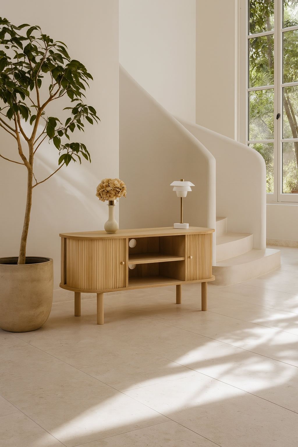 Mueble Tv Hector Dos Puertas - Madera