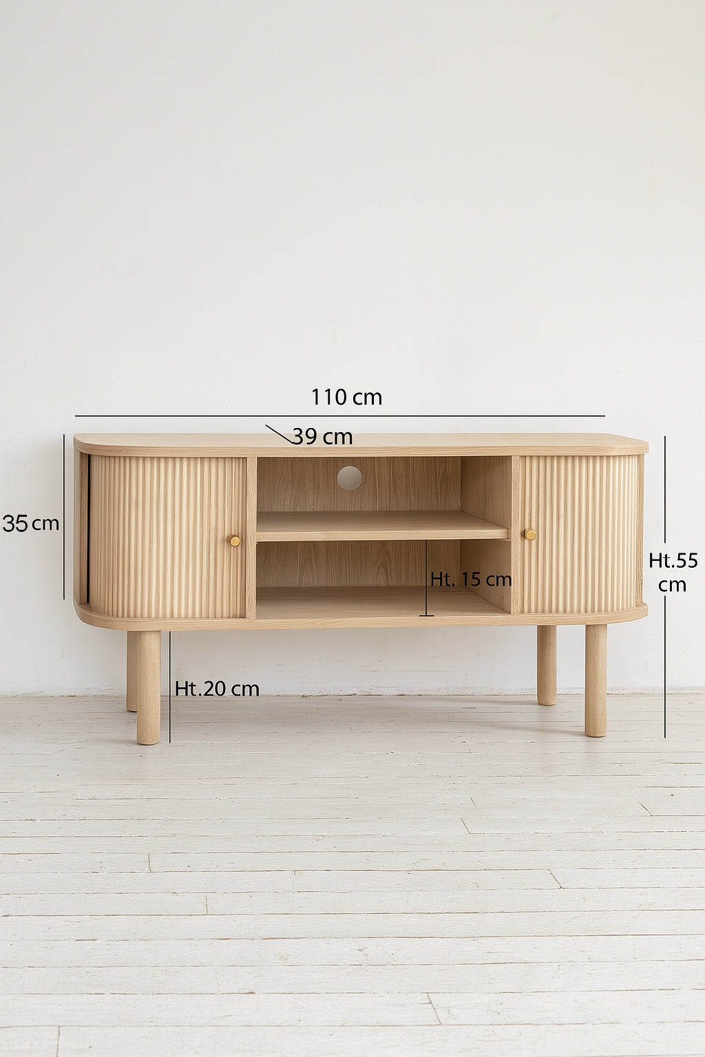 Mueble Tv Hector Dos Puertas - Madera