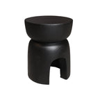 Mueble auxiliar de árbol - Madera de Paulownia - Negro