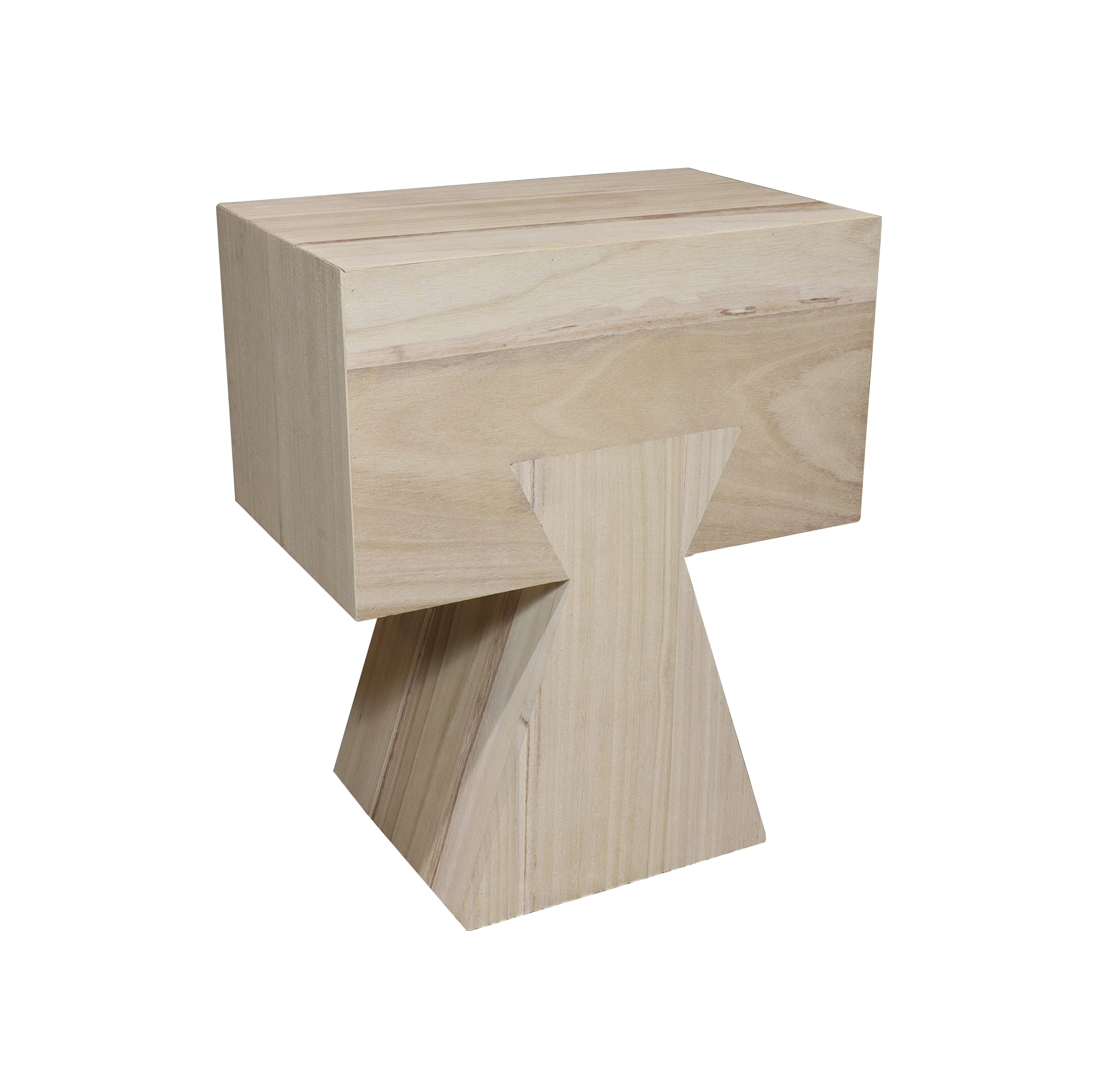 Mueble auxiliar Line - Madera de Paulownia natural