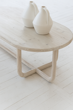 Kristen Coffee Table In Recycled Pine Wood - L 160 Cm