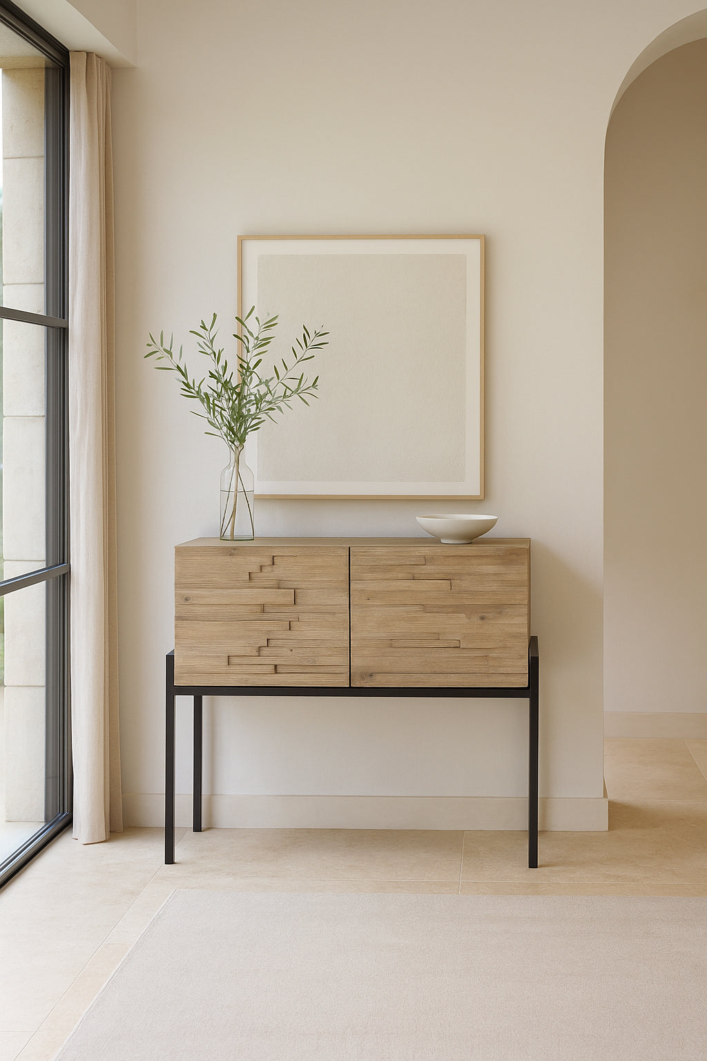 Sideboard Kristen Mit Zwei Türen - Recyceltes Kiefernholz