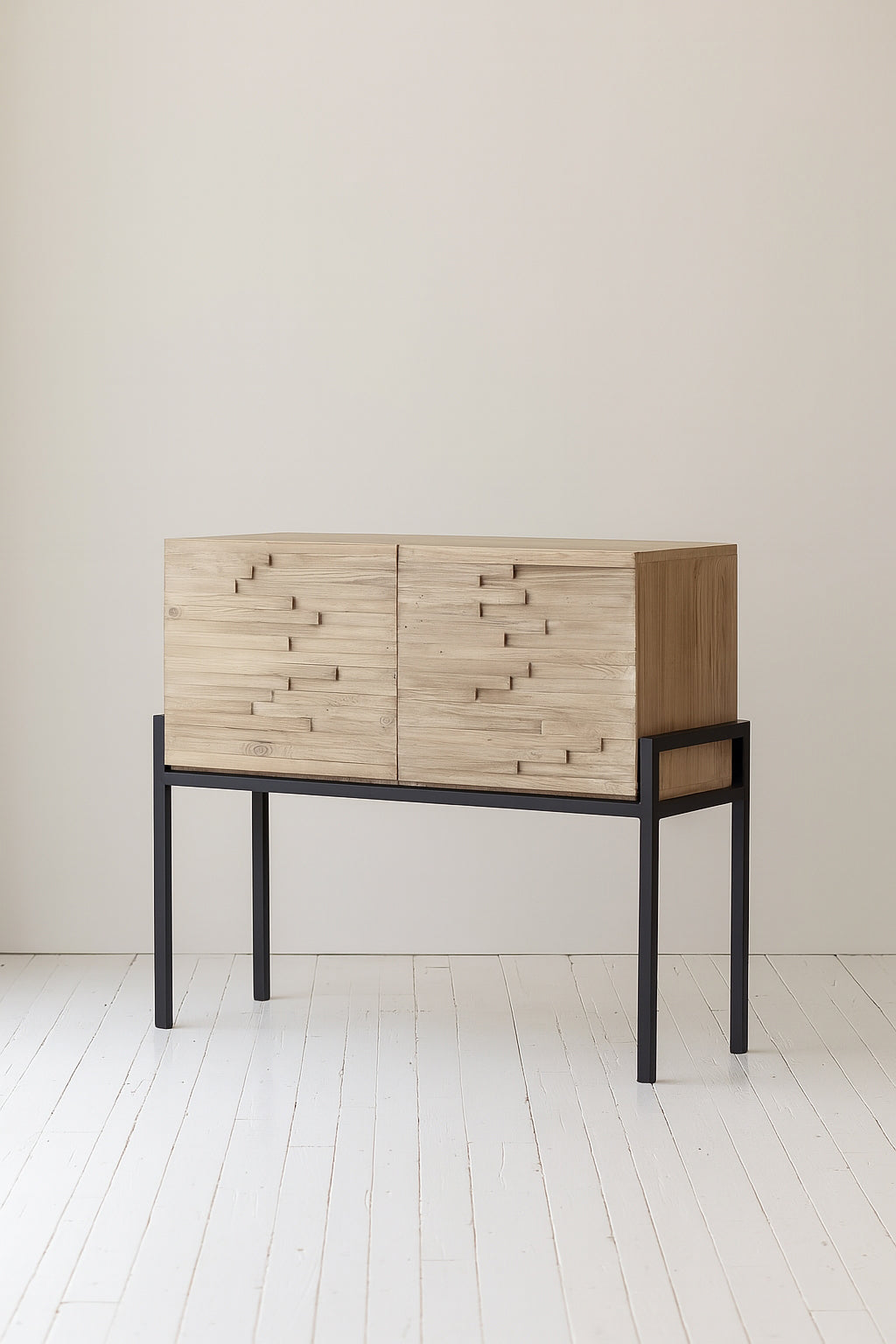 Sideboard Kristen Mit Zwei Türen - Recyceltes Kiefernholz