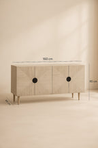 Sideboard Kristen Mit Vier Türen - Recyceltes Kiefernholz