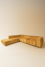 Sofá Modular Grande - Twiggy Panné Velvet - Terracota