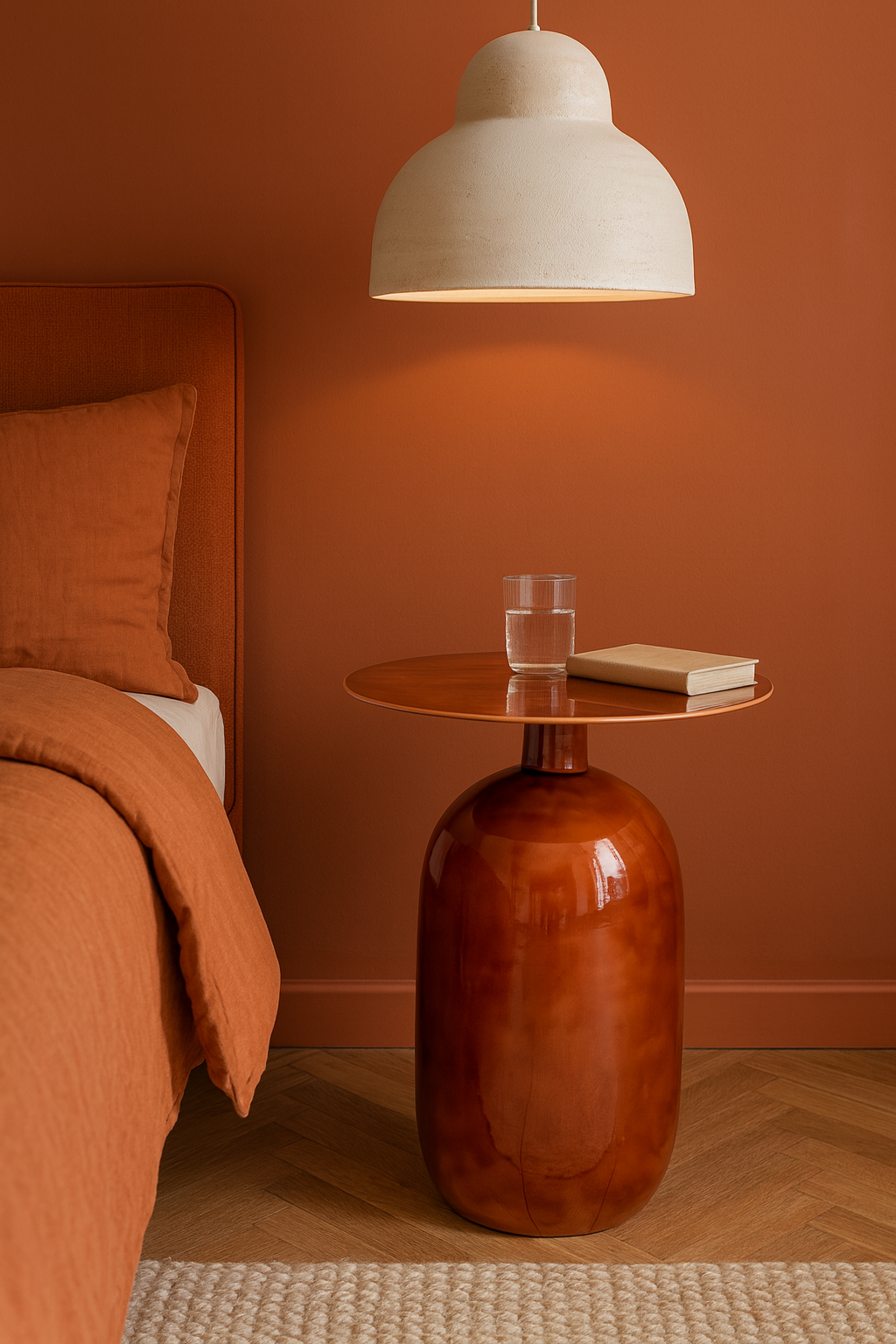 Mueble auxiliar Bodo - Metal esmaltado marrón