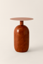 Mueble auxiliar Bodo - Metal esmaltado marrón