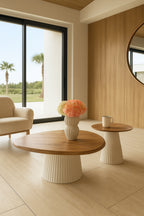 Mueble auxiliar Fjord - Con tapa de madera de mango