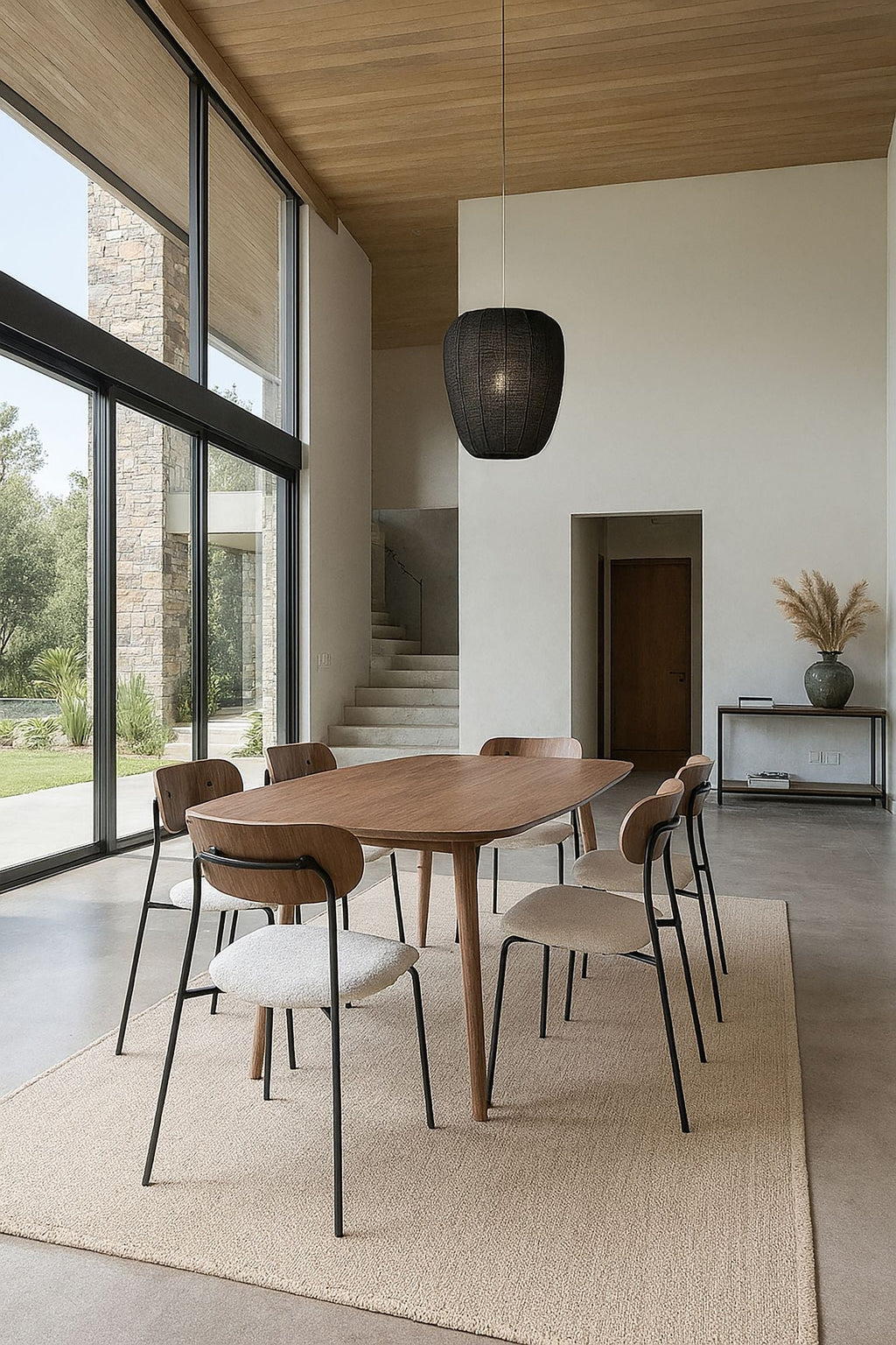 Callao - Rectangular Table - Wood Effect - Walnut