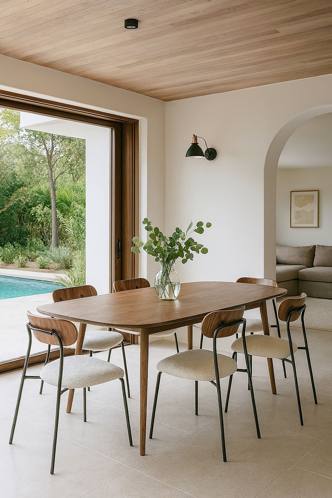 Callao - Rectangular Table - Wood Effect - Walnut