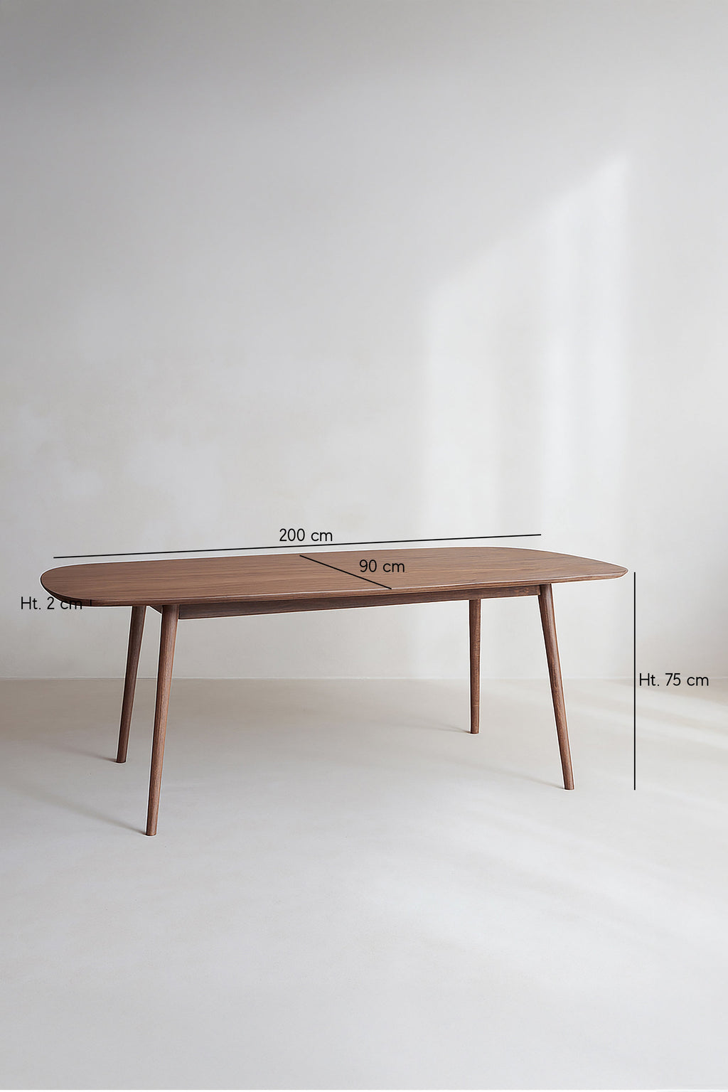 Callao - Rectangular Table - Wood Effect - Walnut