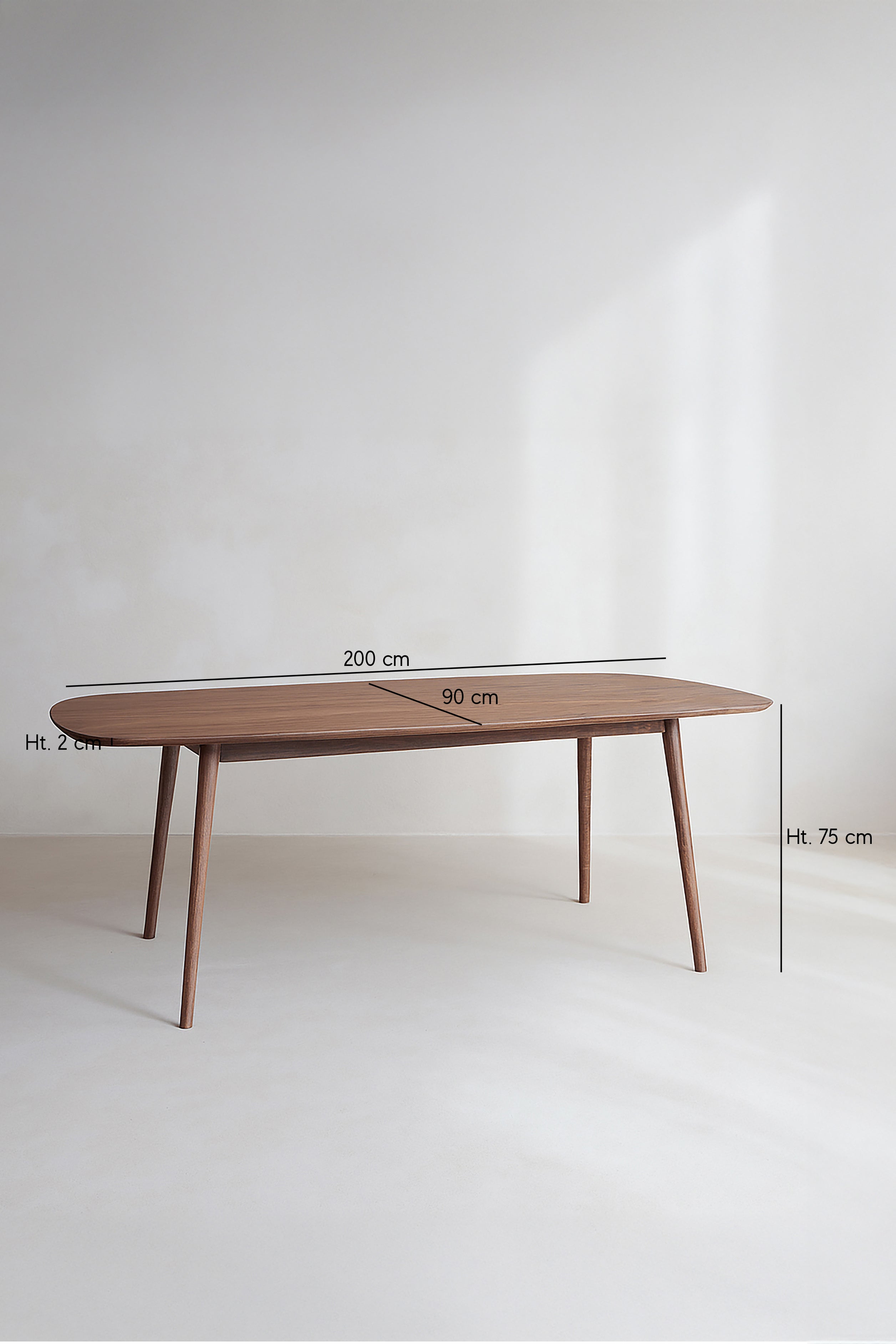 Callao - Rectangular Table - Wood Effect - Walnut