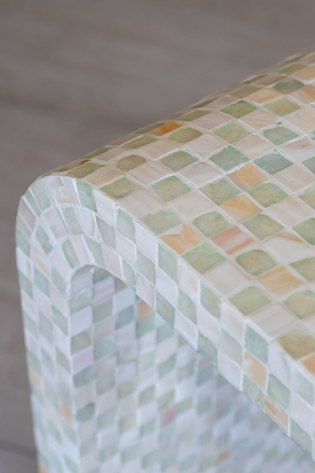 Zina - Console - Coquille De Capiz - Vert