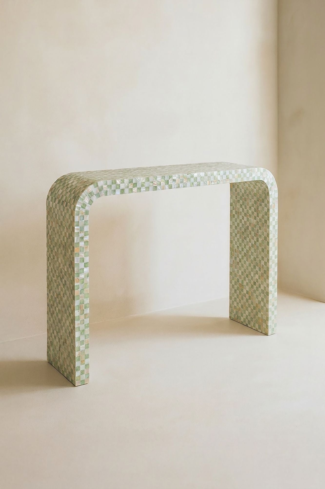 Zina - Console - Coquille De Capiz - Vert