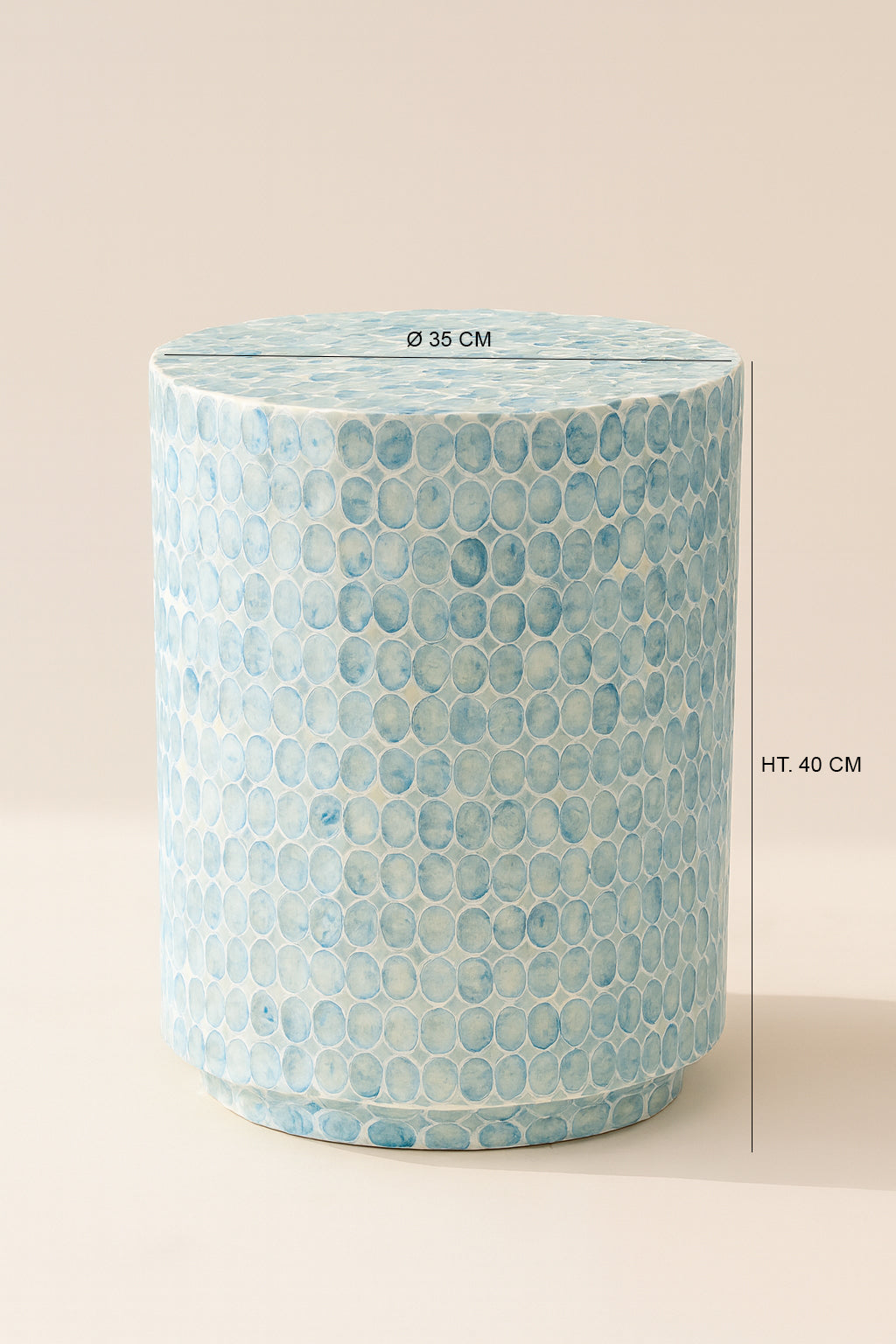 Solna Side Cabinet - Blue Capiz Shell