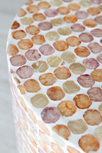 Solna - Meuble D'Appoint - Coquille De Capiz - Rose